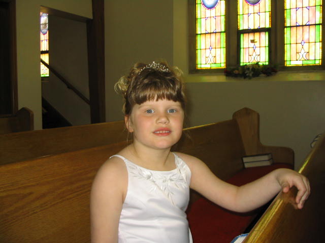 Kelsey craks a smile