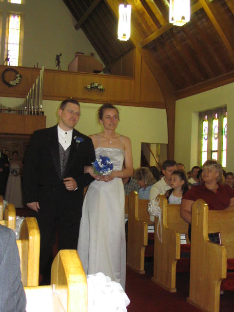 The incoming wedding procession