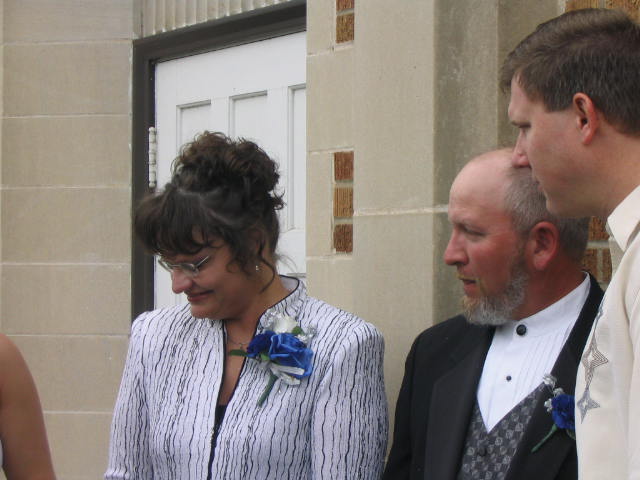 The grooms mother Sherri and Gary