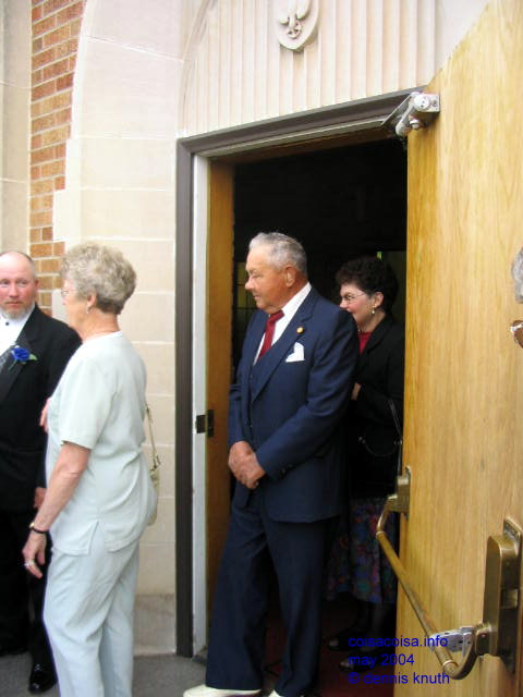 Don Grams exits the Church