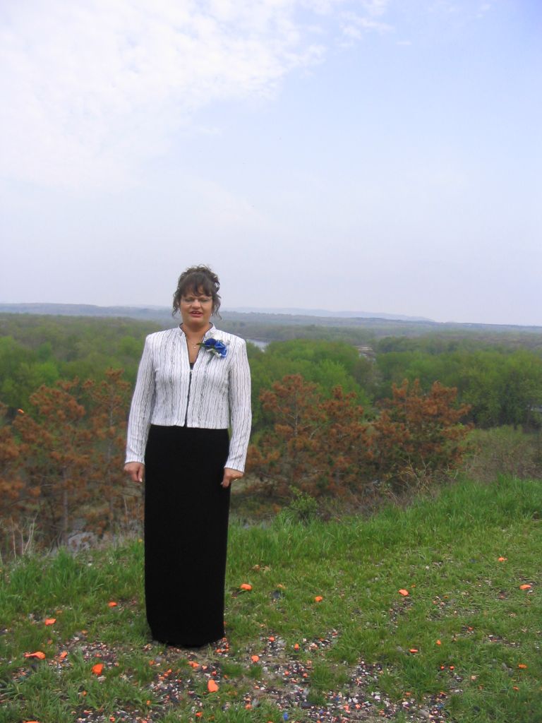 Sherri overlooking the Chippewa Valley