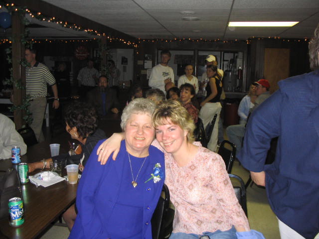 Alice and her daughter at Nate's Wedding