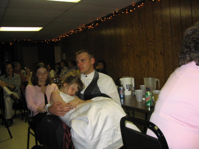 Justin takes care of his neice, Kelsey