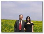 Dennis and Silesia Patricia on a hill on the farm