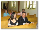 Helton and Patricia in the pew