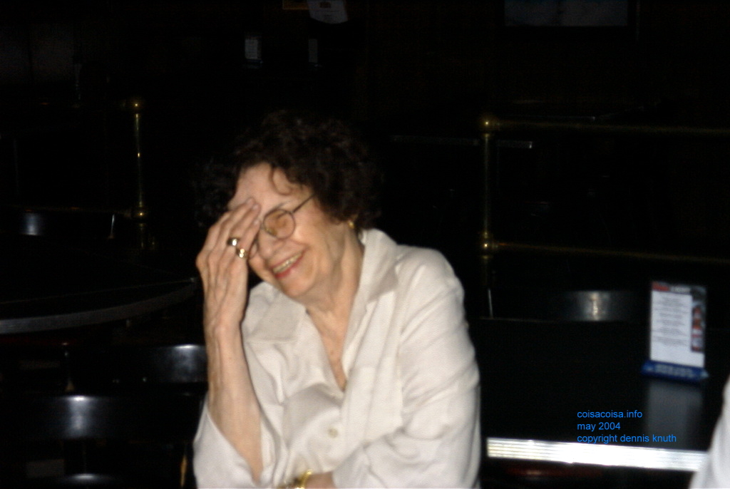 Teresa giggles at John Street