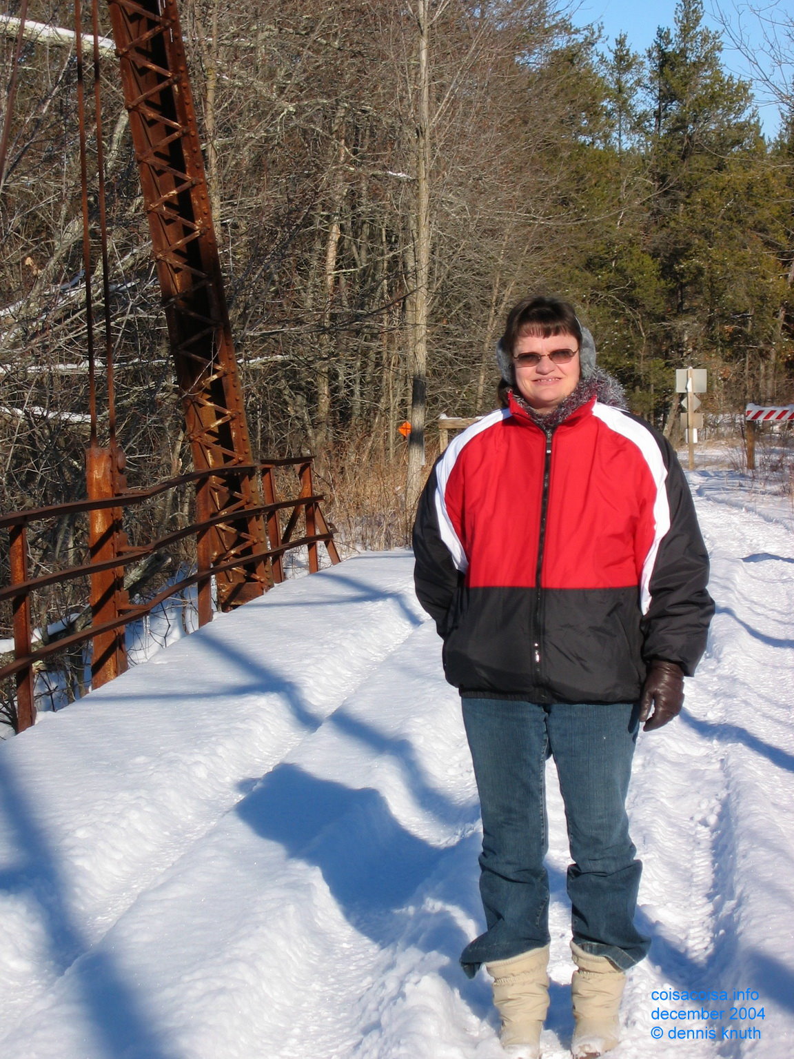 Sherri on the Bridge Over Trouble Waters