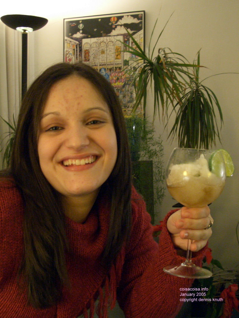 Thacila has a snow Caipirinha