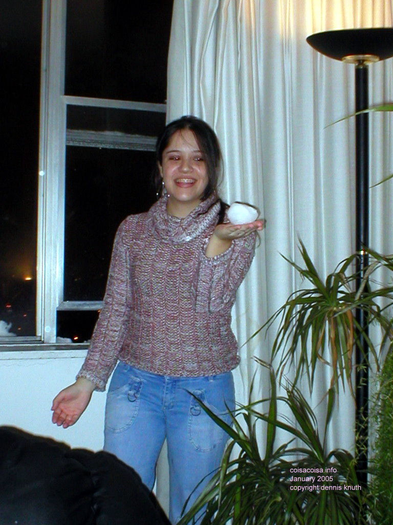 Thacila with snow Caipirinha