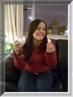 Thacila had a Caipirinha made with snow