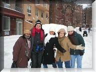 Lea joins the snow party