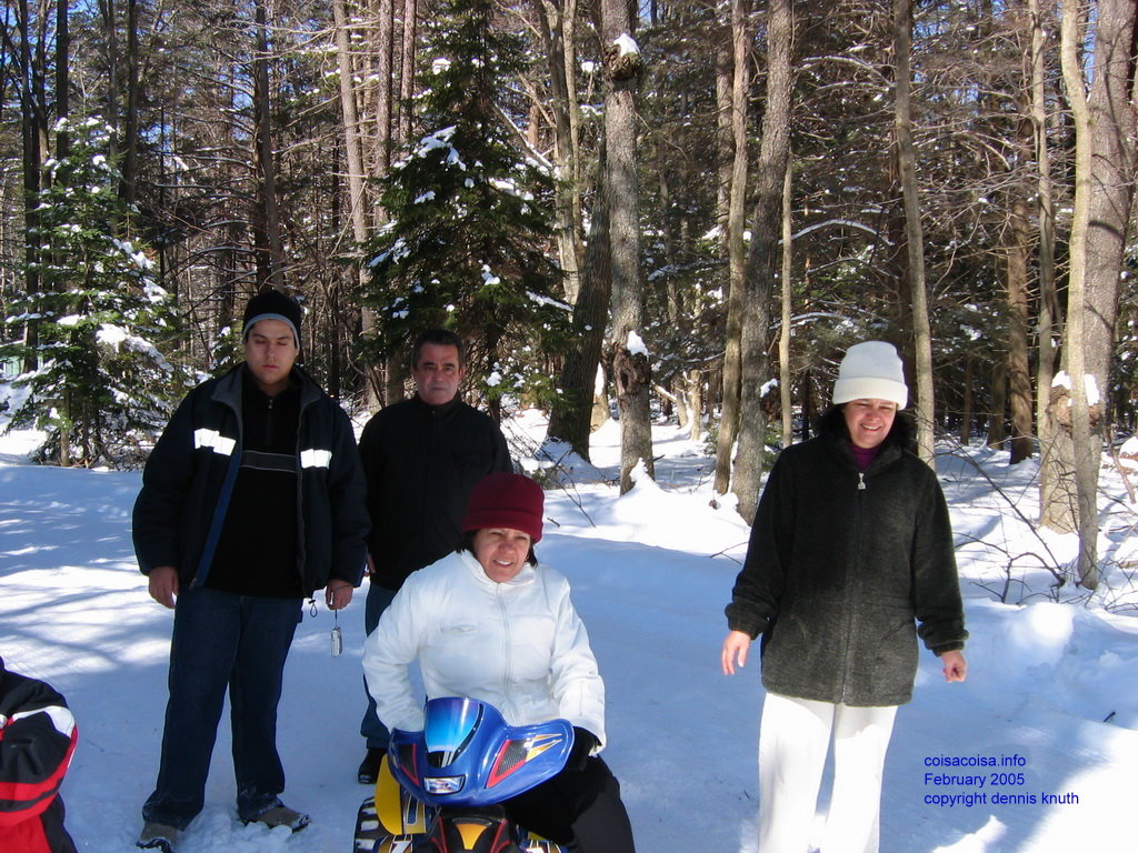 The fresh snow and sun blinds