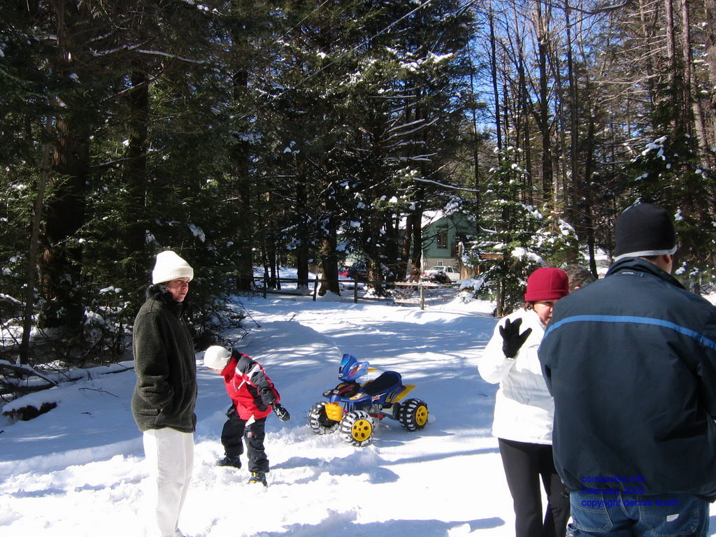 Kids toy in the snow