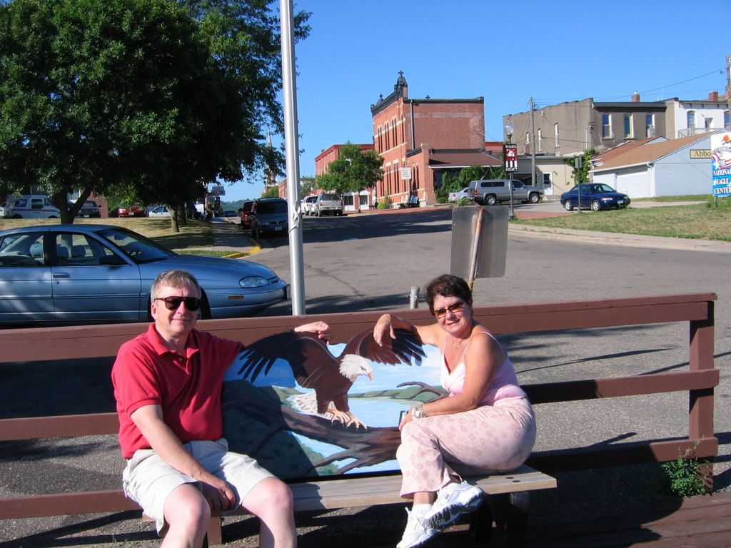 Eagle watching in Wabasha Minnesota with Norma and Dennis