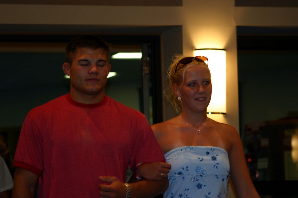 Bridesmaid and Groomsman at the rehearsal