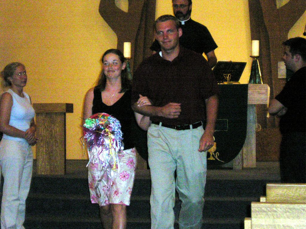 Rehearsing Walking down the Aisle