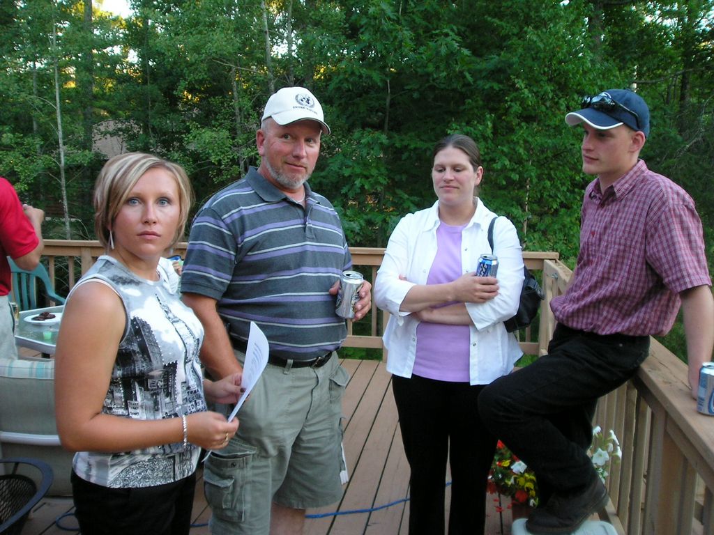 Gary with Kellli, Kelly and Nathan