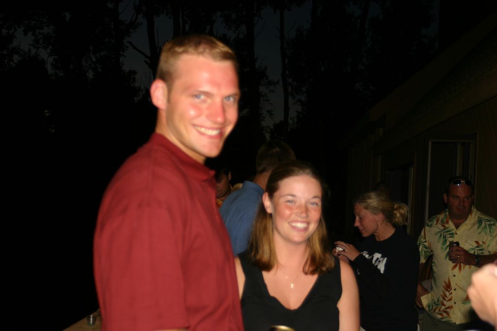 Justin and Julia at the After Rehearsal Party