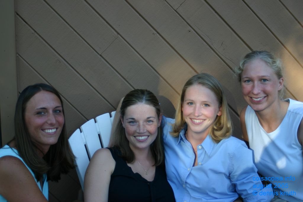 The Bride and Bridesmaids at the after party