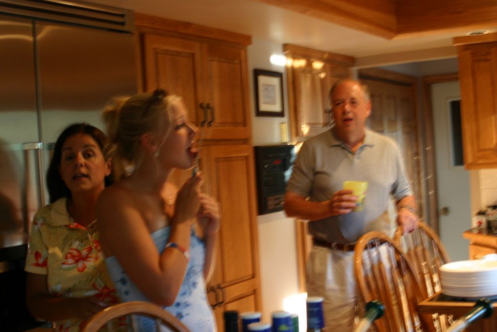 Julia's Mom and Dad in the Kitchen