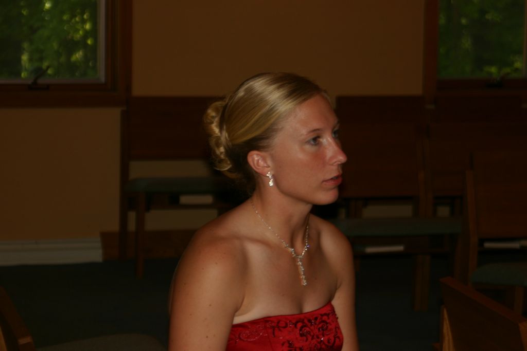 Waiting for the wedding to happen in red. Julia's Bridesmade