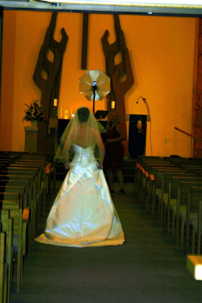 Julia waits for the phtographer to set up a shot