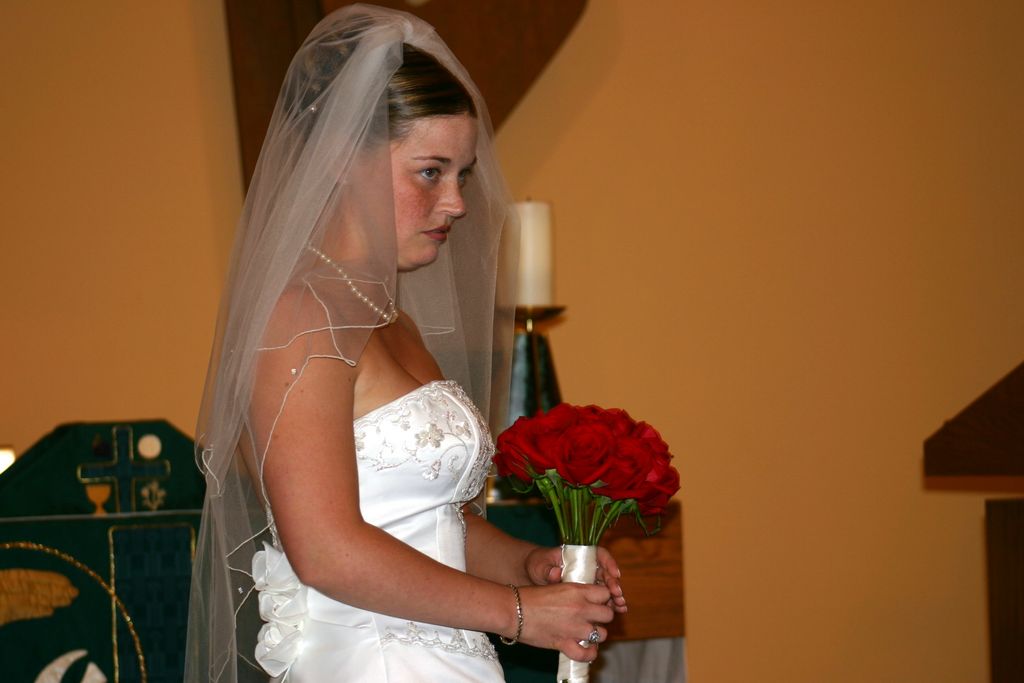 Bride Julial getting instsructions for a professional photo