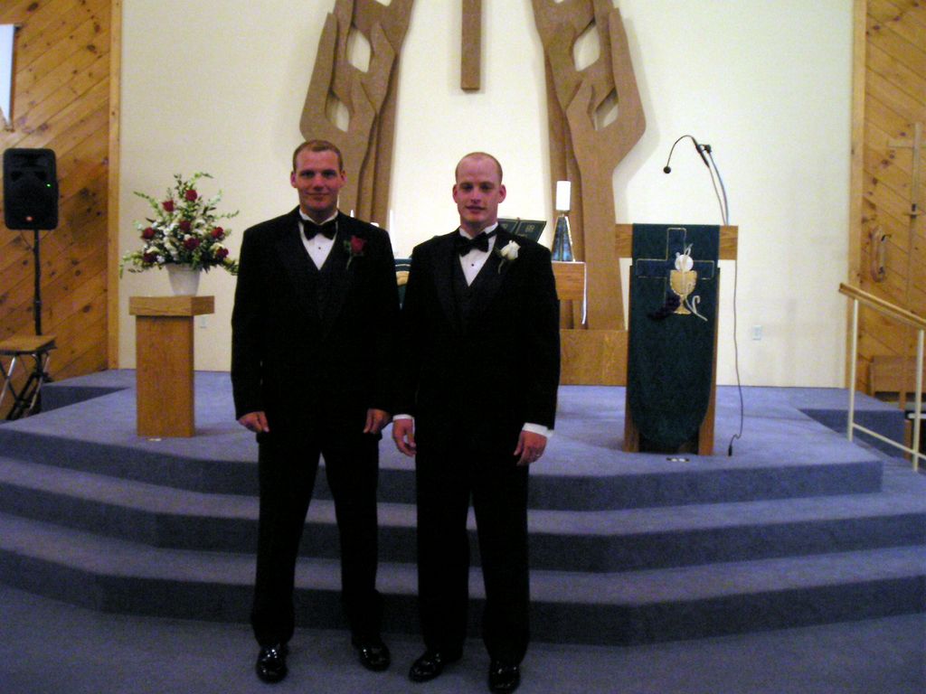 Justin with his brother Nate