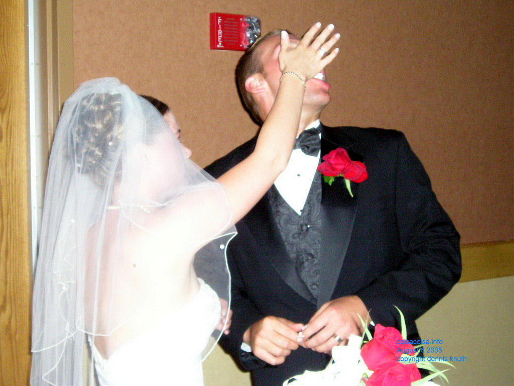 Julia throws her wedding bouquet