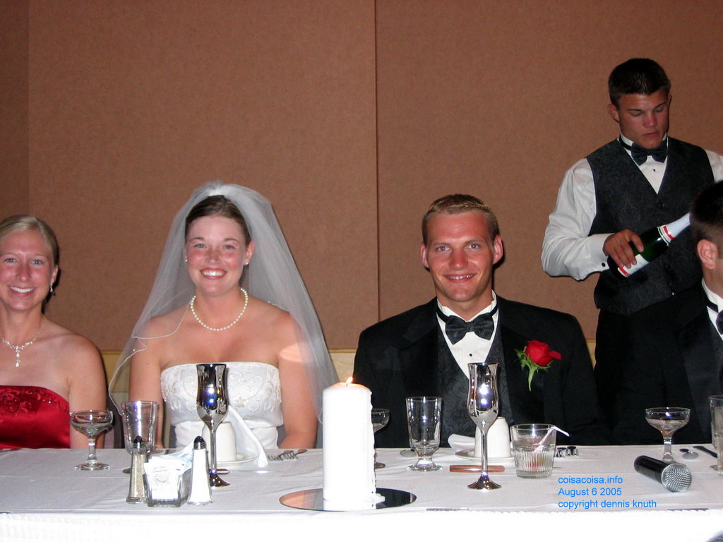 Smiling for the camera Julia and Justin