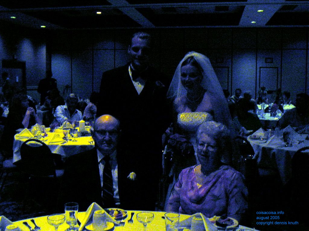 John Knuth and Ardith at Justin's reception