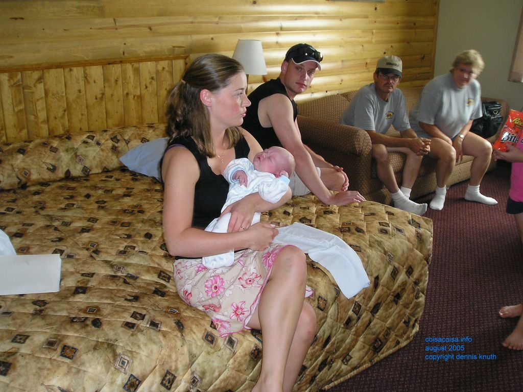 Aunt Julia with twee week old Jared