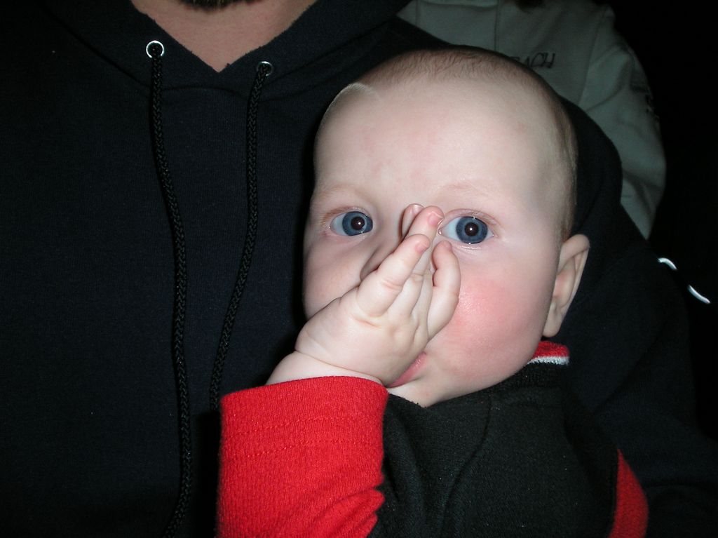 Jared sucks his thumb