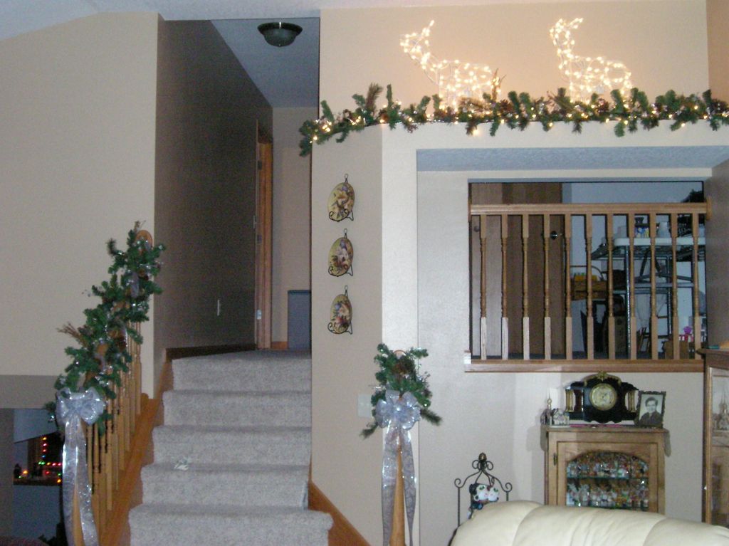 Decorating the house for its first Christmas