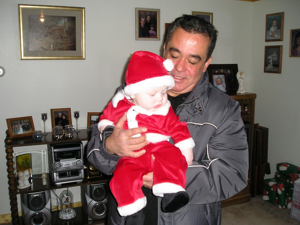 Baby Jared with Uncle Helton