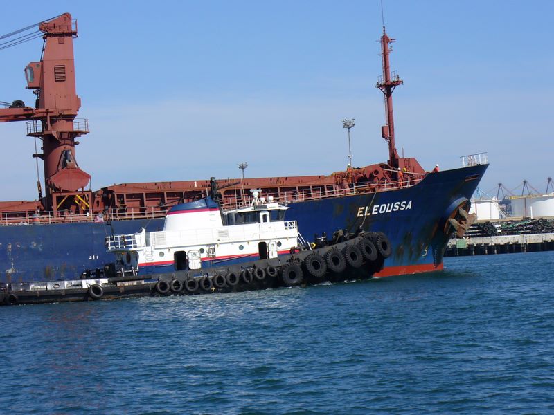 Harbor in San Diego at the beginning of the trip