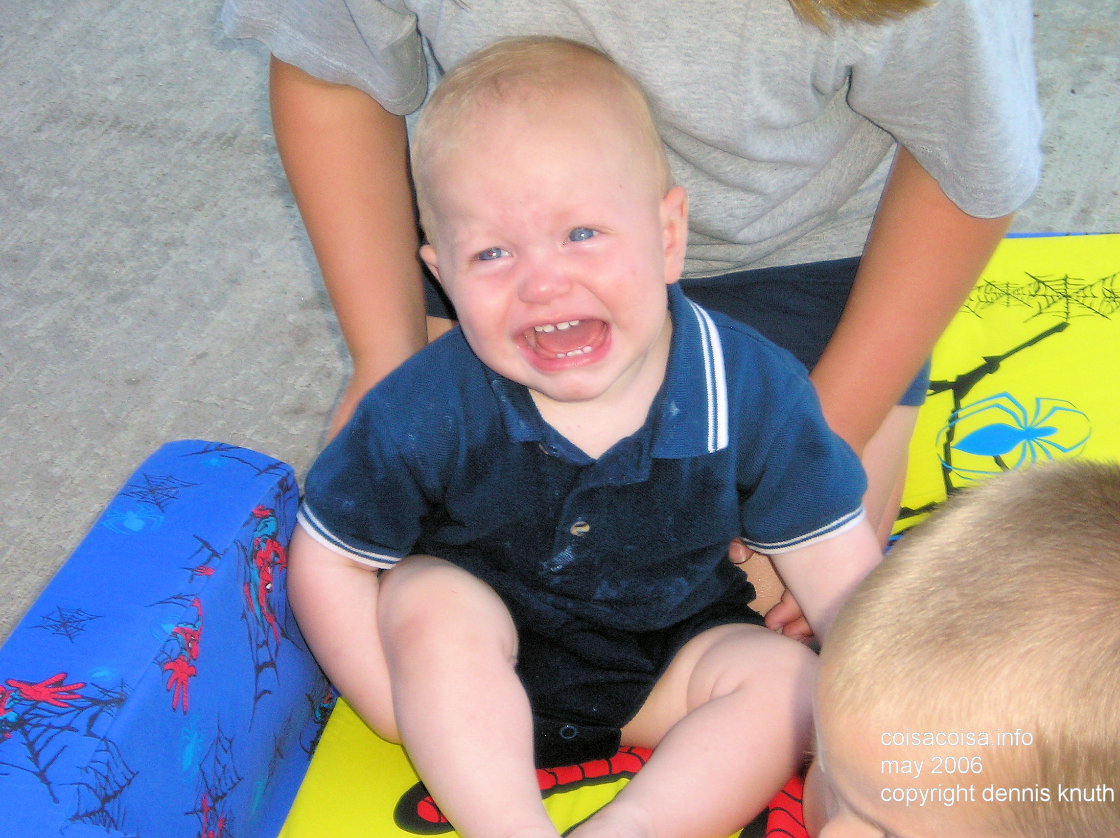 Jared is unhappy to take a nap