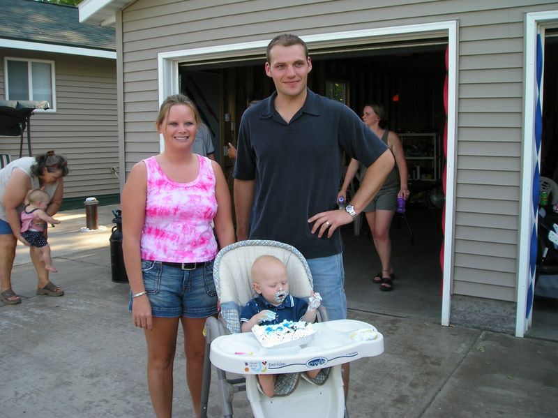 Sarah and Justin at Jareds Birthday Party