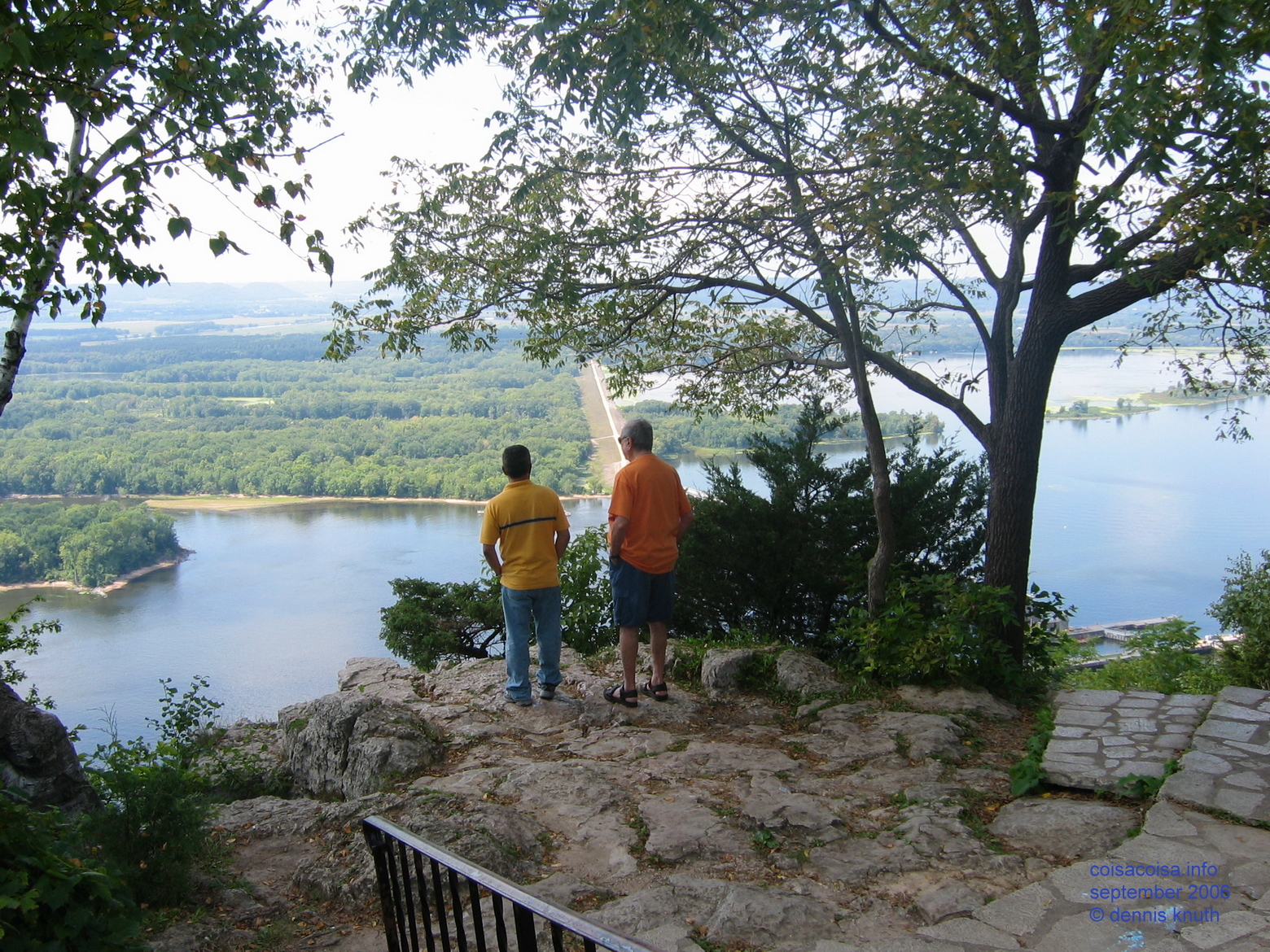 Best Friends Helton and Mucio enjoy the beautiful Mississippi