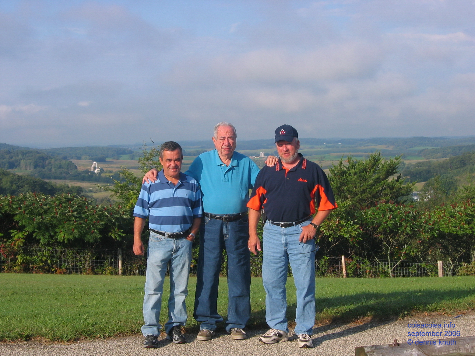 Helton Muscio and Gary over the Chippewa Valley at Osseo