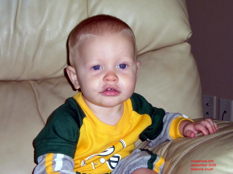 Jared is a little Green Bay Packer Fan