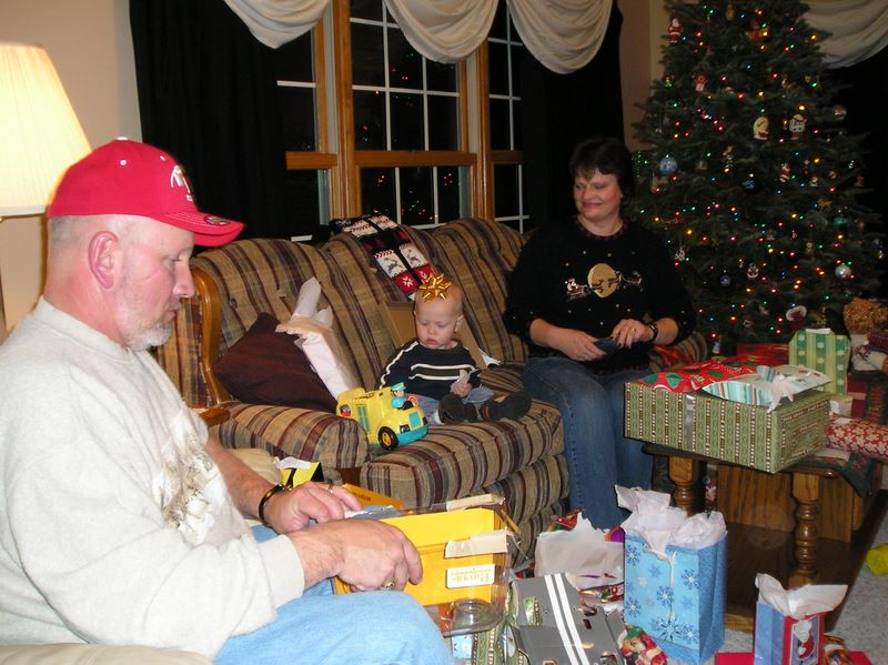 Gary opens his Christmas Presents