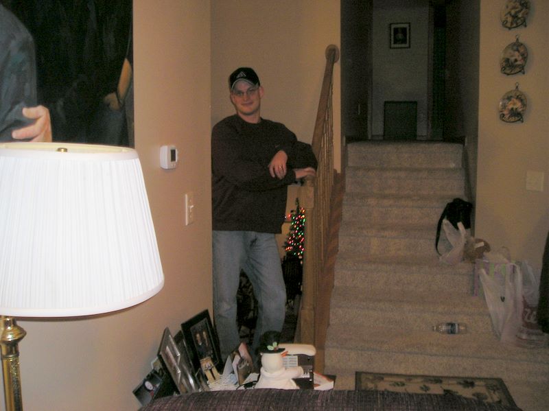 Nathan on the Stairs