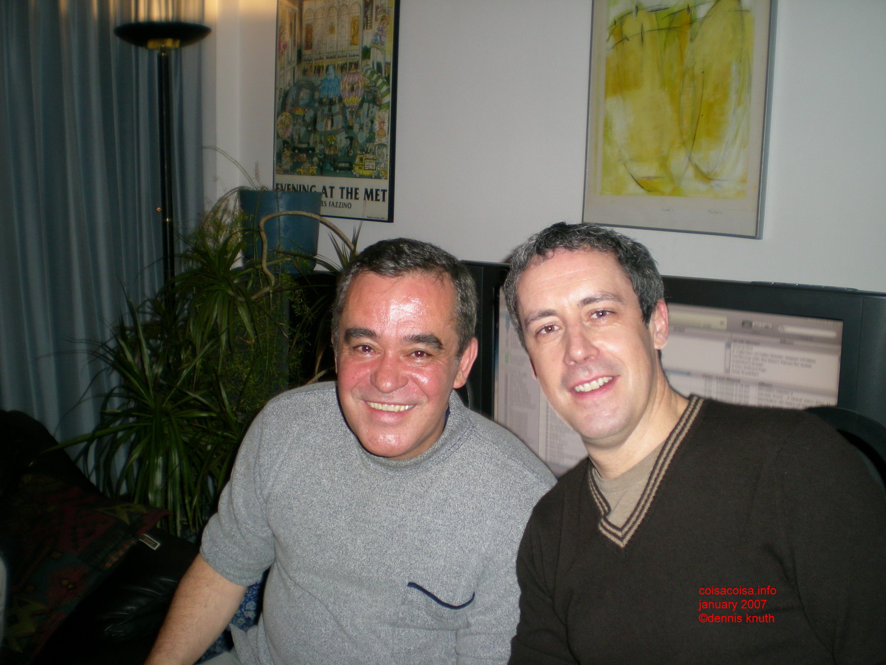 Helton and Paulo at Helenice's and Olga's Birthdayo Party