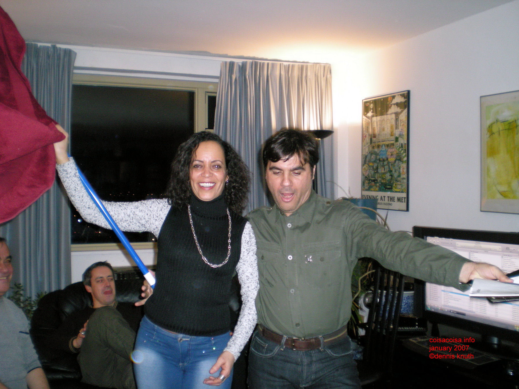 Cleuza and boy friend dance at Heloisa's birthday Party