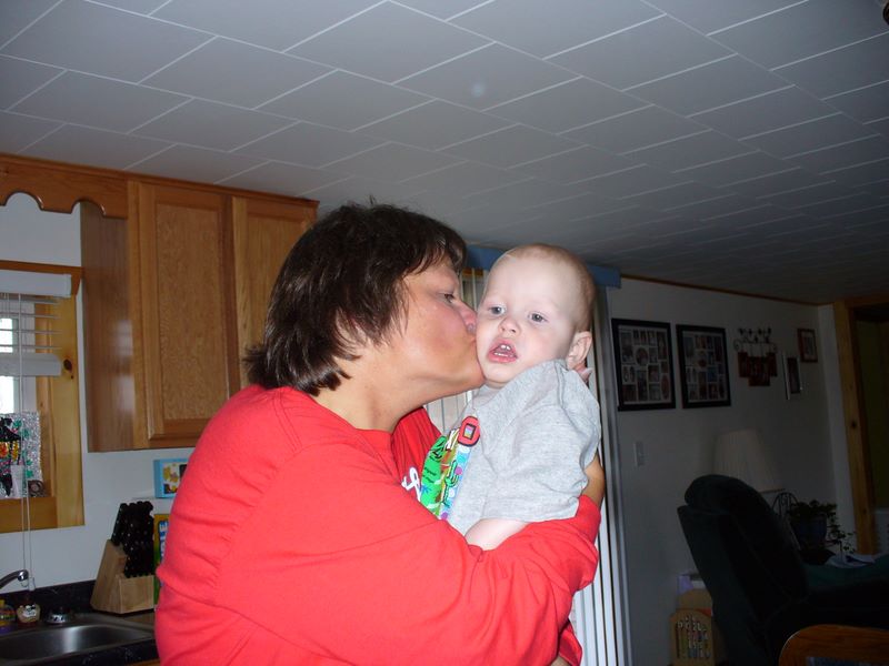 Grandson Jared gets a Kiss