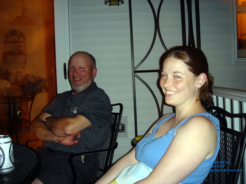 Gary and Julia on the deck