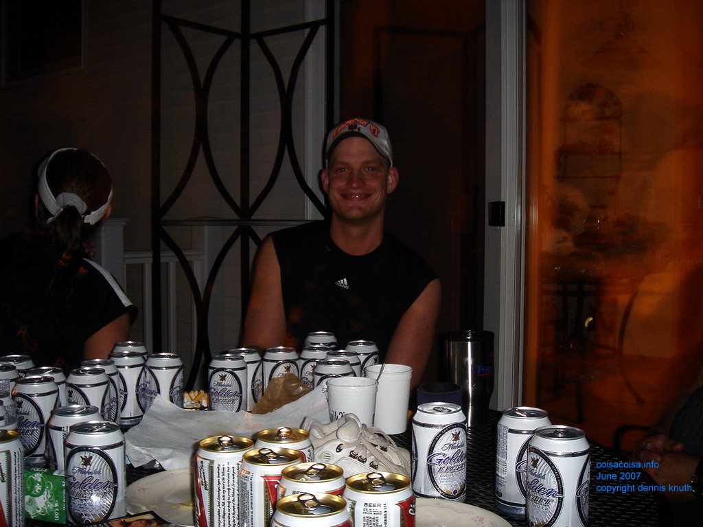 Nate Moore and many beers