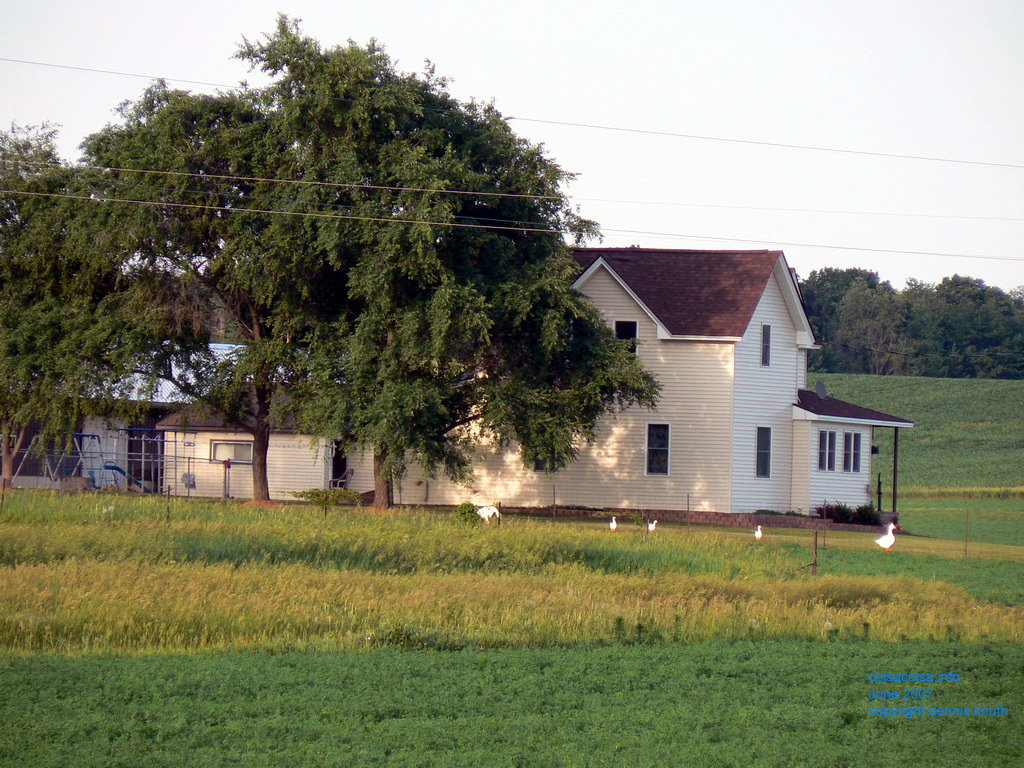 Closeup of the neighbors home in Wisconsin