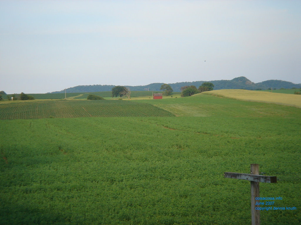Hills and dales view of Wisconsin